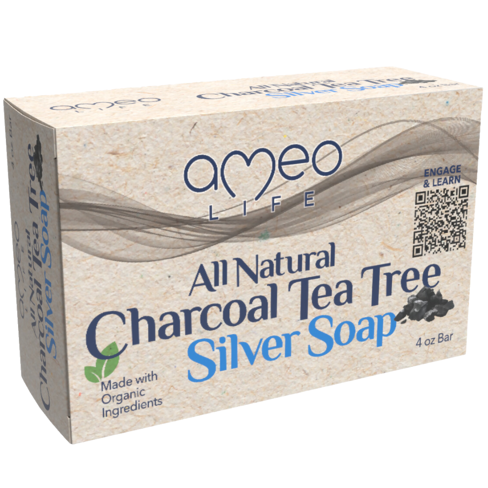 Natural Charcoal Tea Tree Silver Soap