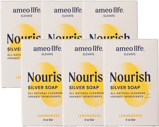 WS - Nourish Lemongrass Silver Soap - 6 Pack