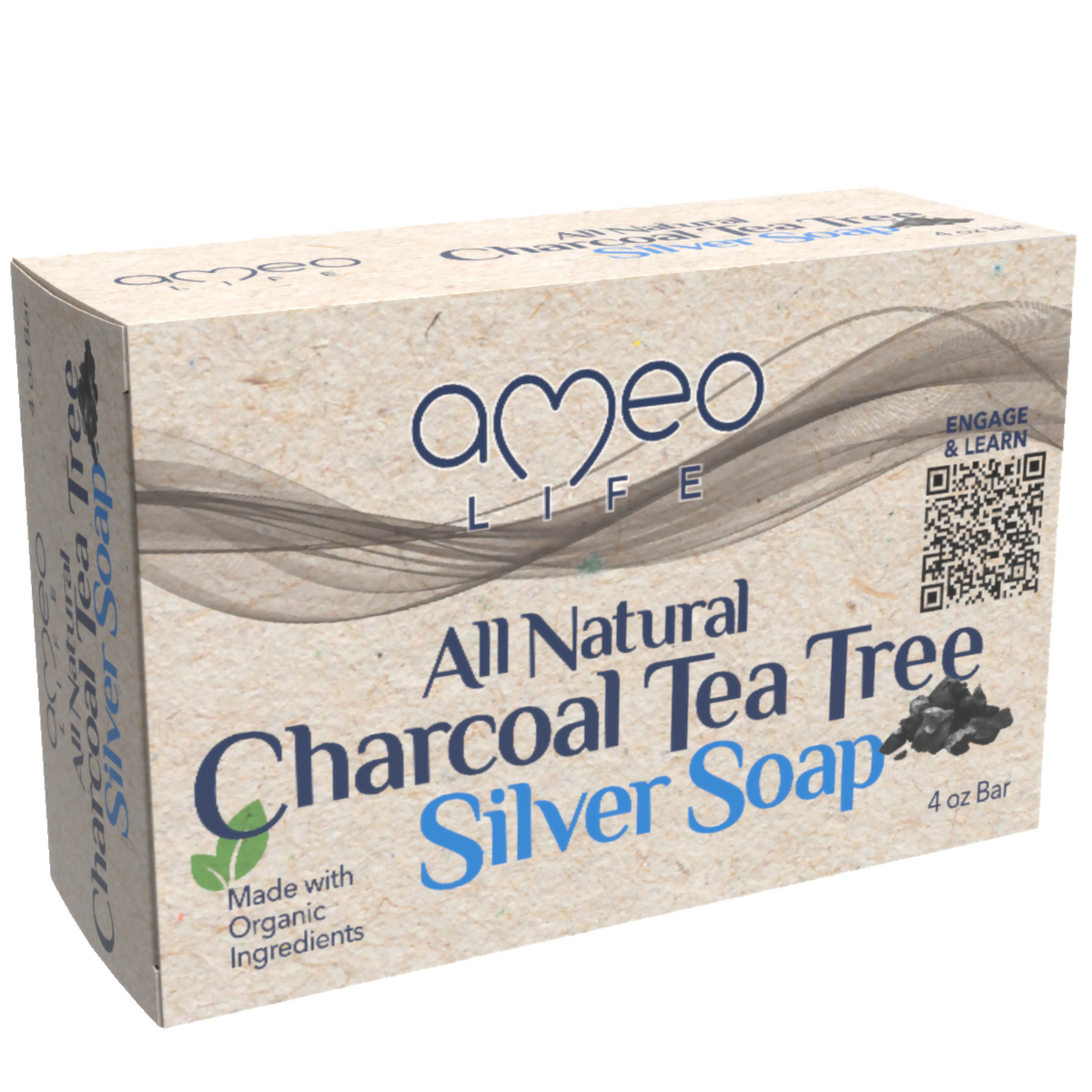 Charcoal Tea Tree Silver Soap