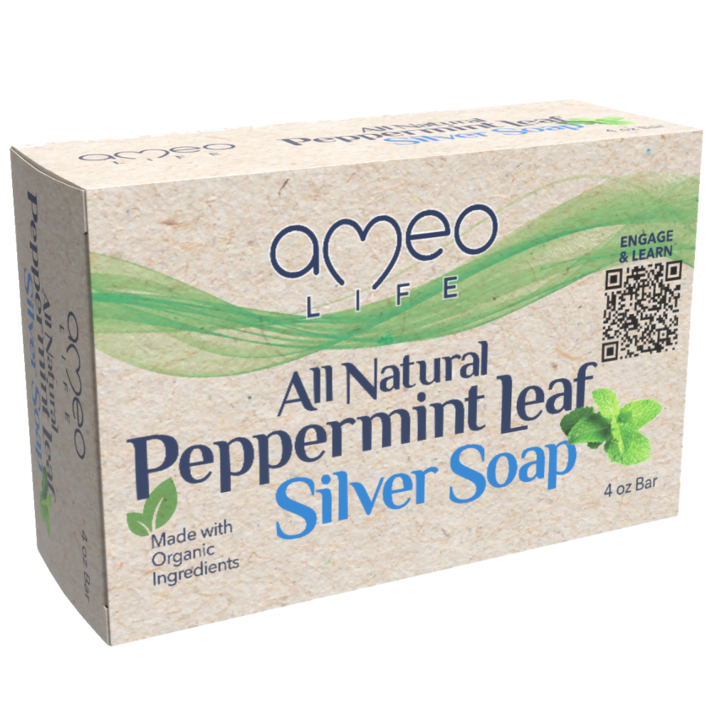 Natural Peppermint Silver Soap