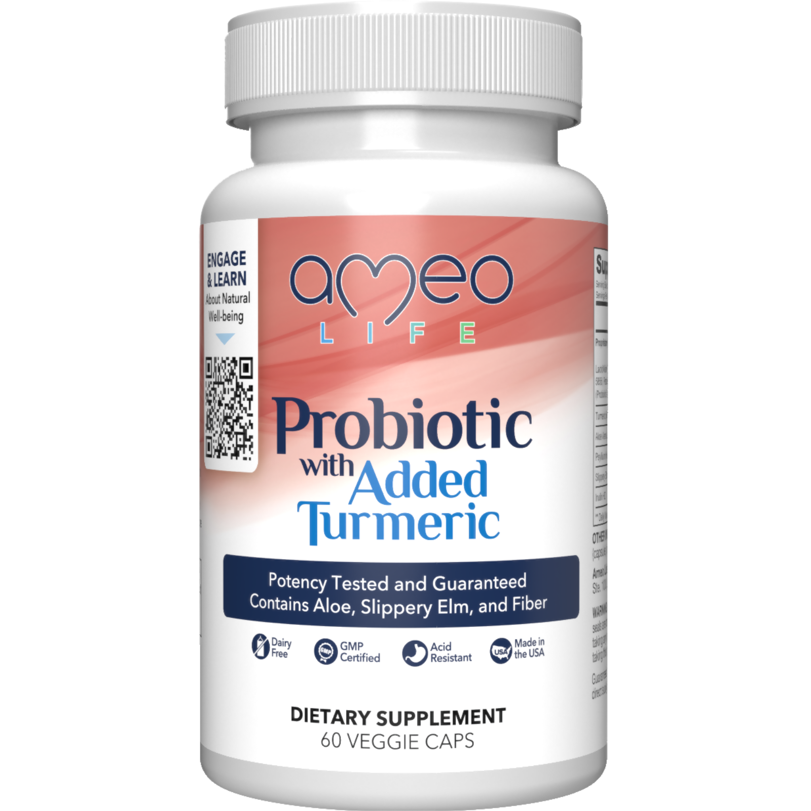 Patented Process Probiotic With Tumeric
